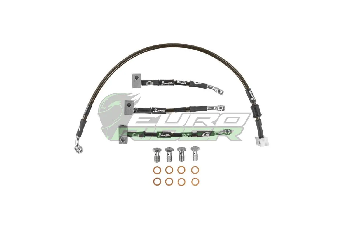 Yamaha R7 Goodridge Rear Brake Lines - Carbon