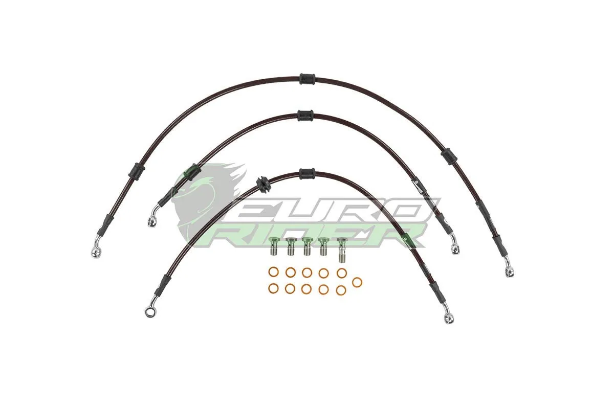 Yamaha R7 Goodridge Front Brake Line - Carbon