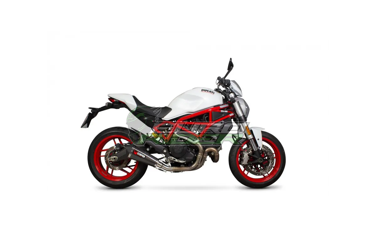 Ducati Monster 797 17-20 Scorpion Stainless Steel Slip-on Exhaust - Carbon