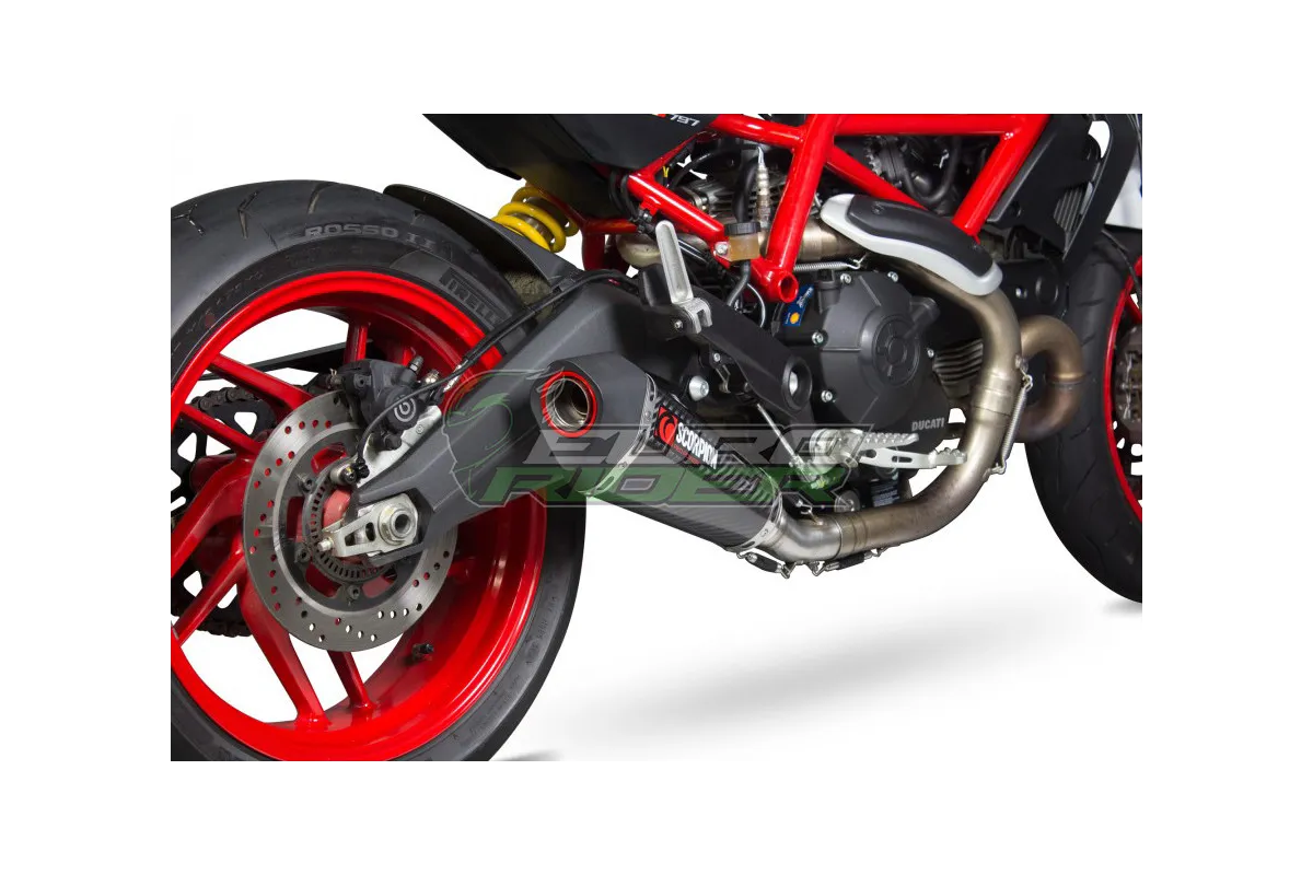 Ducati Monster 797 17-20 Scorpion Stainless Steel Slip-on Exhaust - Carbon