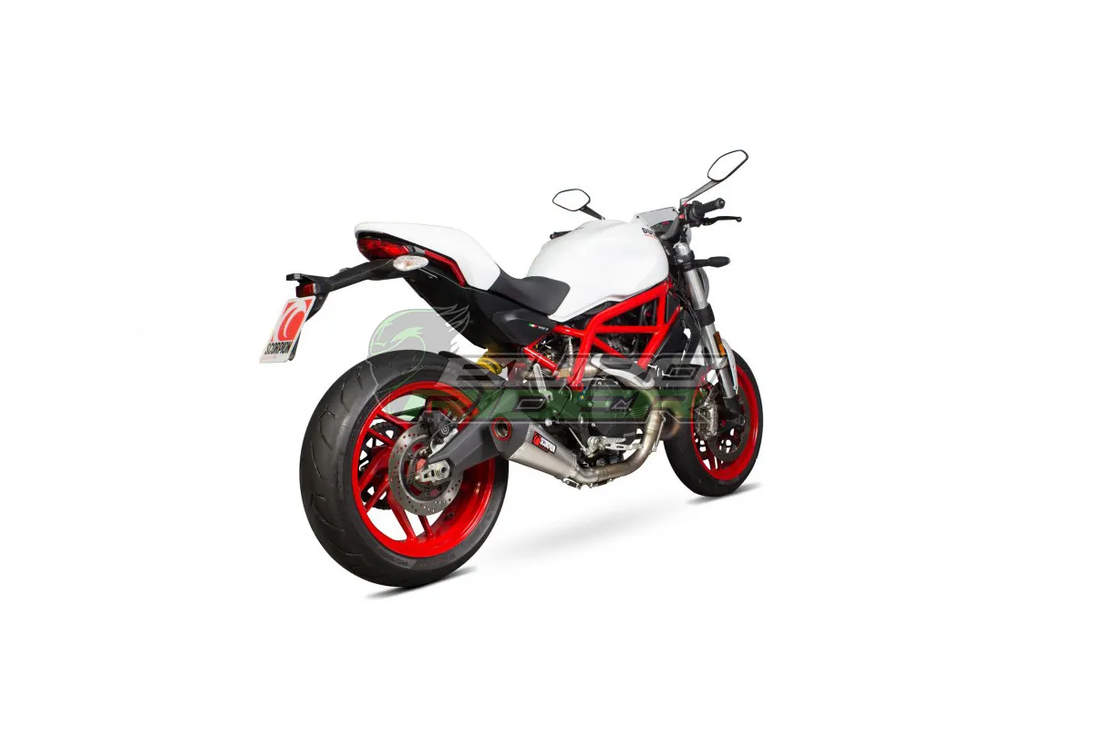 Ducati Monster 797 (17-20) Scorpion Stainless Steel Slip-on Exhaust - Titanium