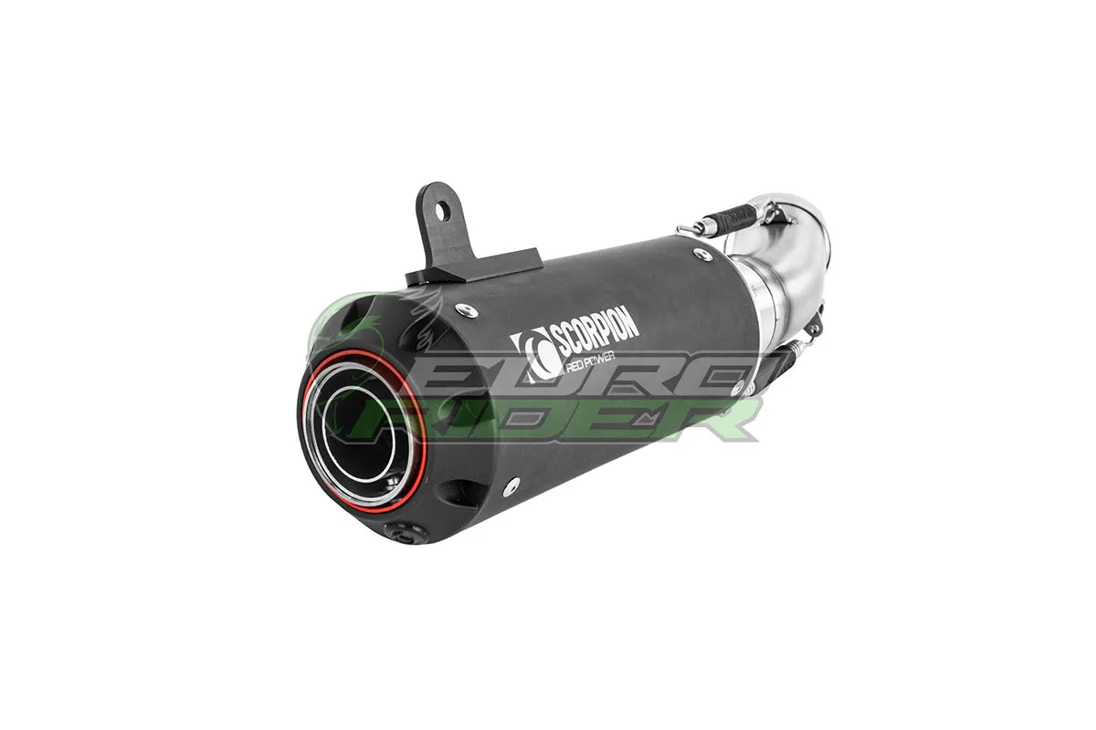 Honda CB 750 Hornet Scorpion Red Power Stainless Steel Slip-on Exhaust - Black