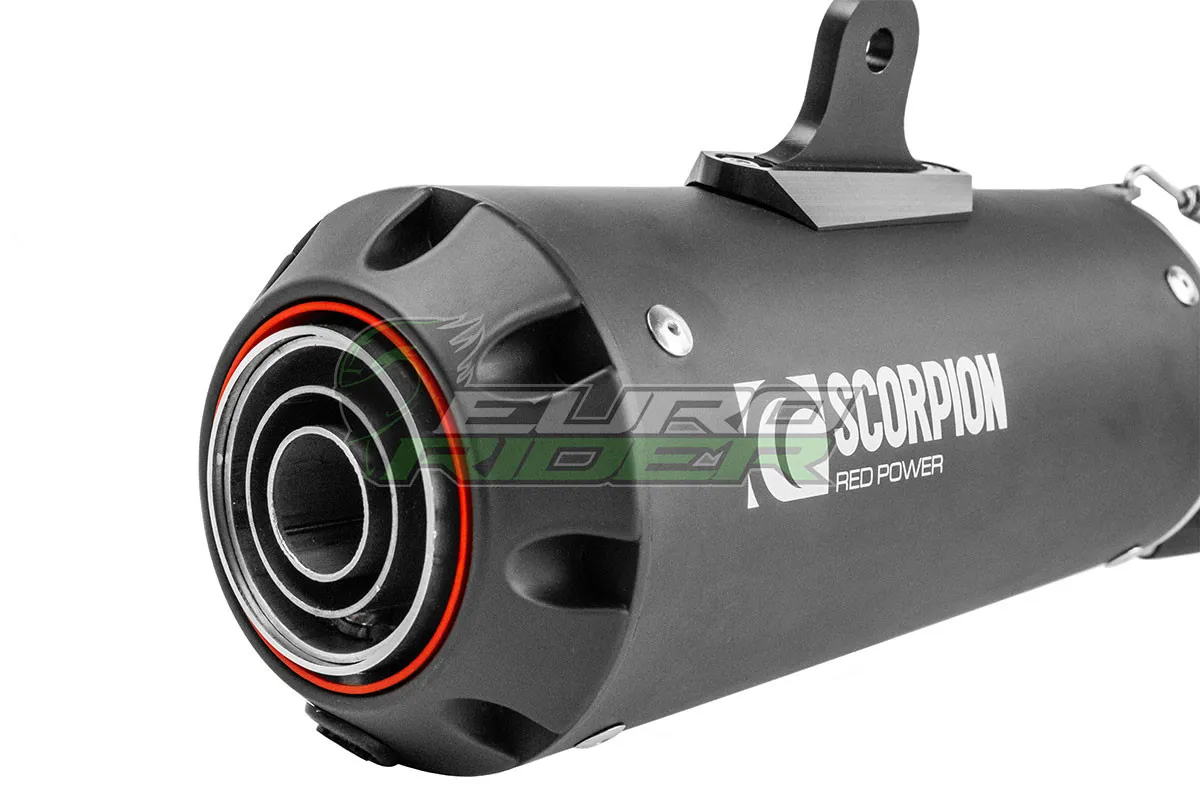 Yamaha YZF-R125 (21-25) Scorpion Red Power Stainless Full Exhaust - Black