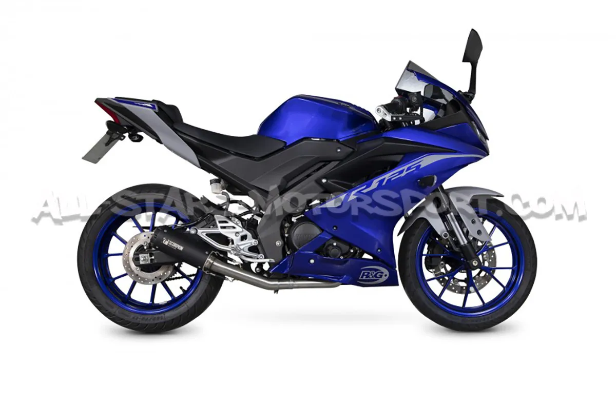 Yamaha YZF-R125 (21-25) Scorpion Red Power Stainless Full Exhaust - Black