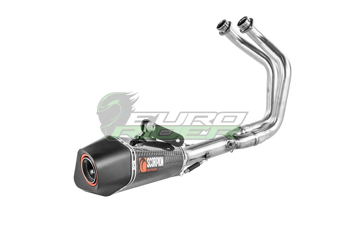 Yamaha MT-07 (14-21) Scorpion Red Power Stainless Full Exhaust - Carbon