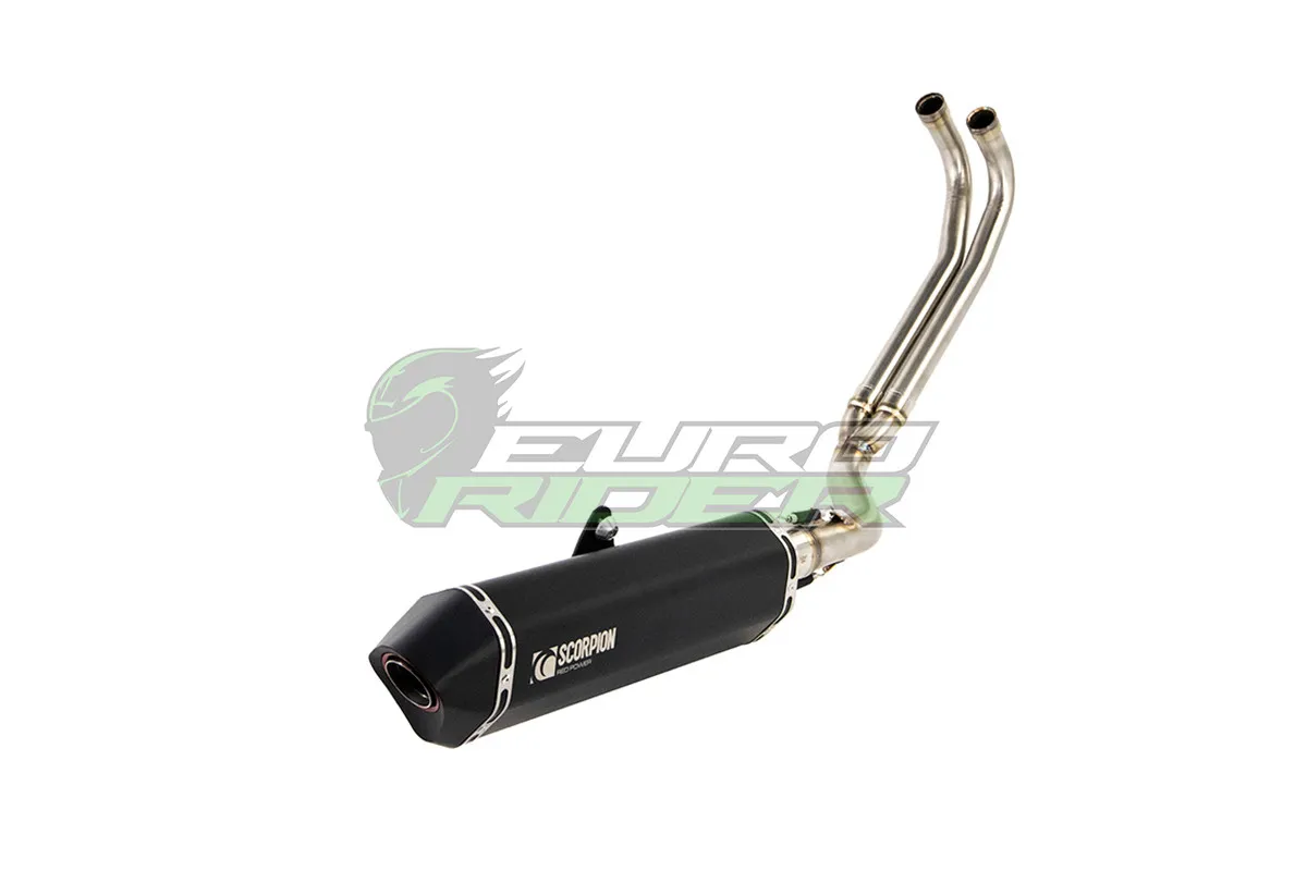 Yamaha TMAX 530 (12-16) Scorpion Serket Parallel Stainless Steel Full Exhaust - Black