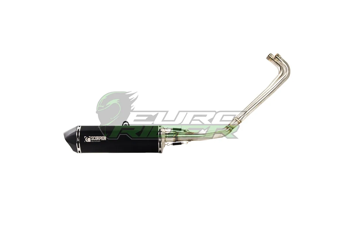 Yamaha TMAX 530 (12-16) Scorpion Serket Parallel Stainless Steel Full Exhaust - Black